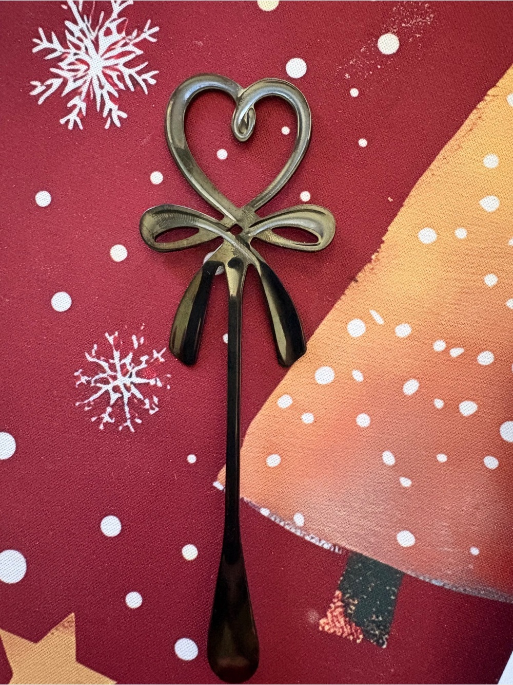 Unbranded Heart Bow Metal coffee- Antique Gold - Picture 1 of 5